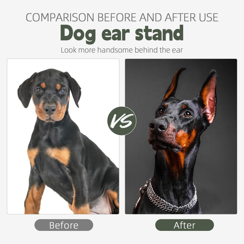 Yardwe Dog Ear Stand Stick with Tape 6.89 Inch Puppy Ear Support Rods for Doberman Correction Pet Care Accessories 4 Pack