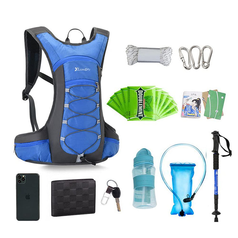 Croogo Hydration Backpack Running Backpack with 2L Water Bladder Lightweight Hydro Water Pack Cycling for Men Women,Red-OT05 OT05-Rose Red-SD