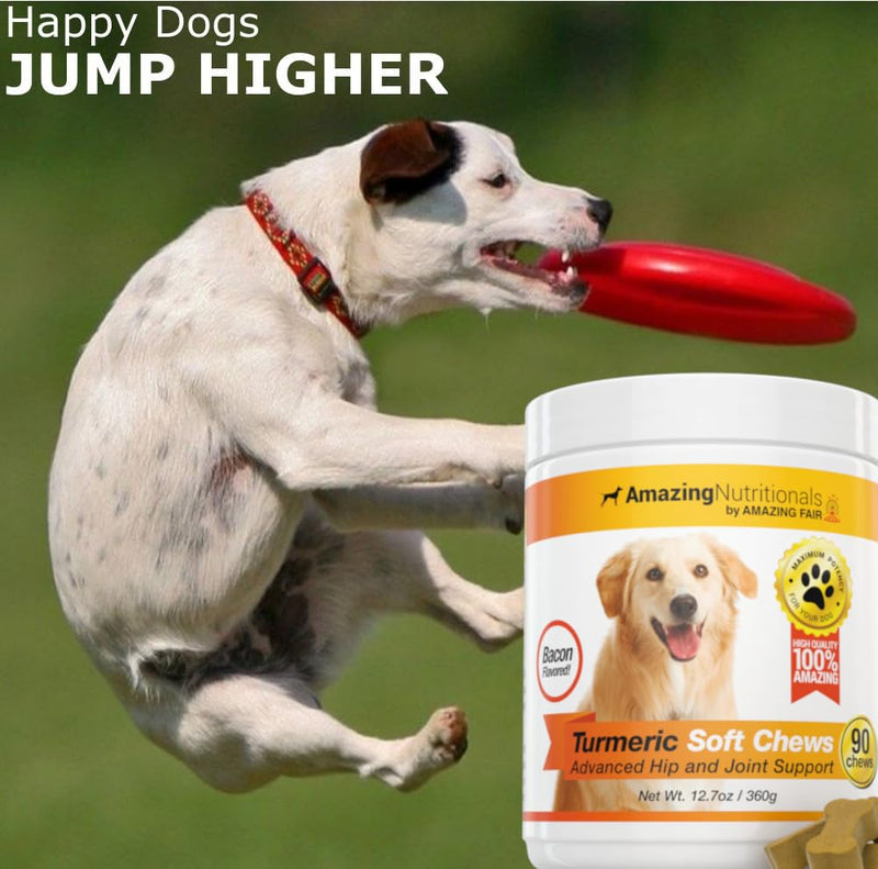 Amazing Skin and Coat Health Joint Support Bundle - Turmeric and Omega 3 for Itchy Skin Relief, Inflammation, Dry Skin, Hot Spots, Shedding