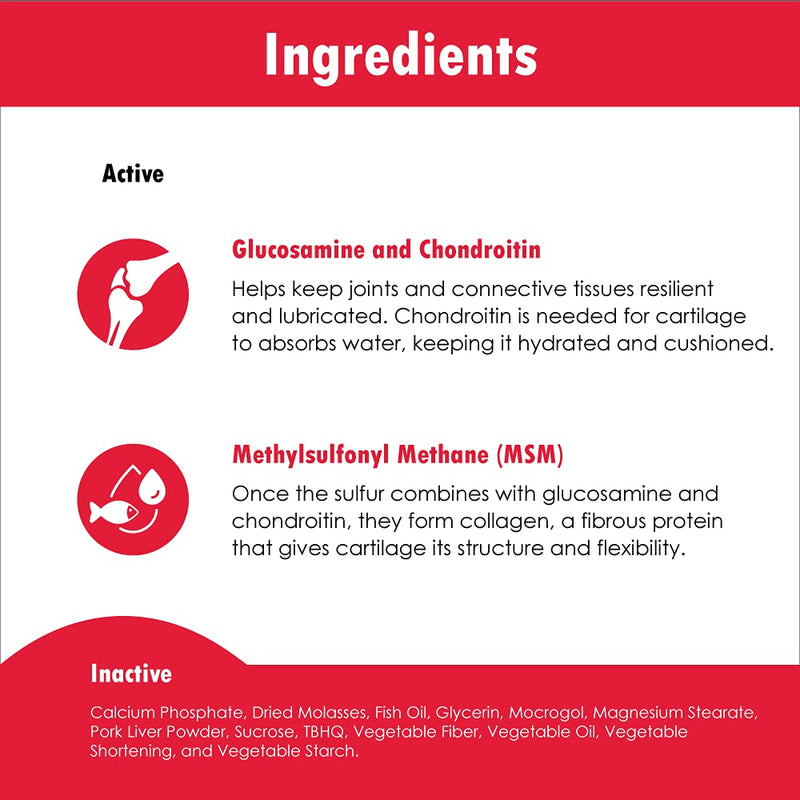 Chondro-Flex DS Joint Care Formula Soft Chews by Vitality Systems - BeesActive Australia