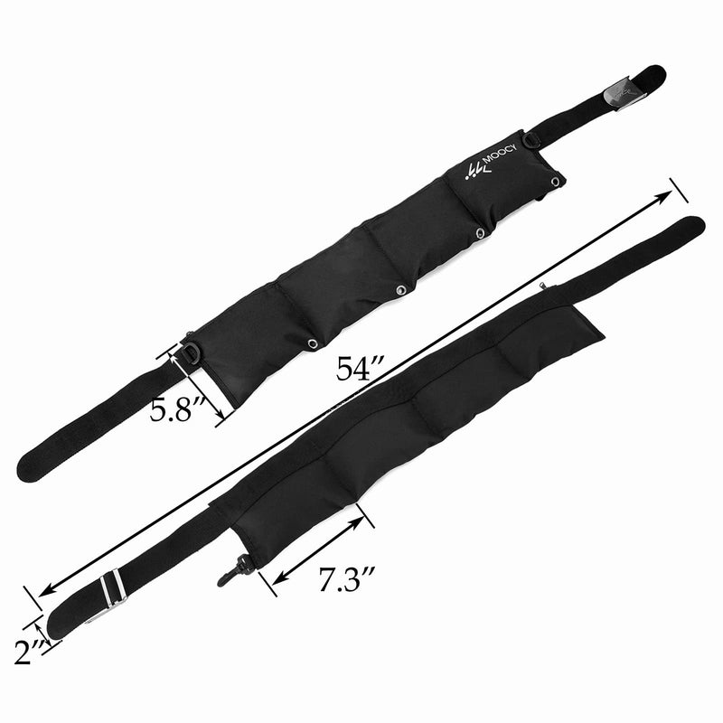 4 Pocket Zippered Scuba Weight Belt-Diving Weight Belt with Release Buckle-fit for Waist 30" to 50" Black