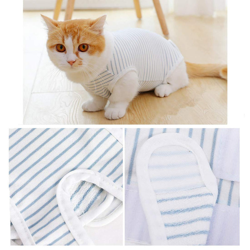VICTORIE Pets Protective Clothing Recovery Suit Vest Surgery for Use After Sterilization Animal Skin Diseases for Dogs Cats Puppy White L White - BeesActive Australia