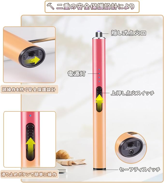 DZANNC Electronic Lighter, Rechargeable, Flame-free, Plasma Arc Lighter, 1.1 oz (32 g), Ultra Lighting, Convenient to Carry, Mis-Operation Prevention Switch, Power Display, Windproof, Type-C Lighter, -  Australia
