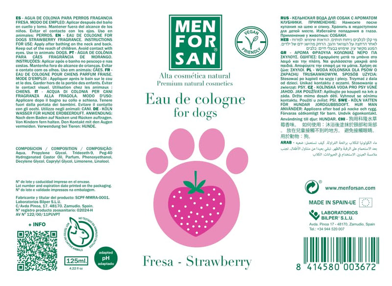 Parfum for Domestic Animals Menforsan Fraise (125 ml) - BeesActive Australia