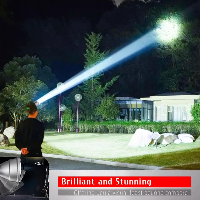 Rechargeable LED Headlamp with Super Wide Bright Light Spot – Ideal for Long-Distance Illumination, USB Charging for Your Phone, Perfect for Fishing, Camping, Hiking, Emergency Searching Super Bright White Laser Chip