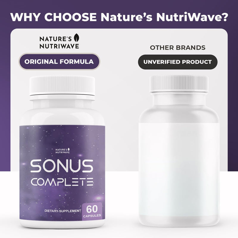 Sonus Complete – Vitamin C, B6, B12 & Folic Acid – 60 Ct, 3 Month Supply | Vitamin C, B6, B12 & Folic Acid | Non-GMO, GMP Certified | Easy-to-swallow daily capsule 60 Count (Pack of 3)