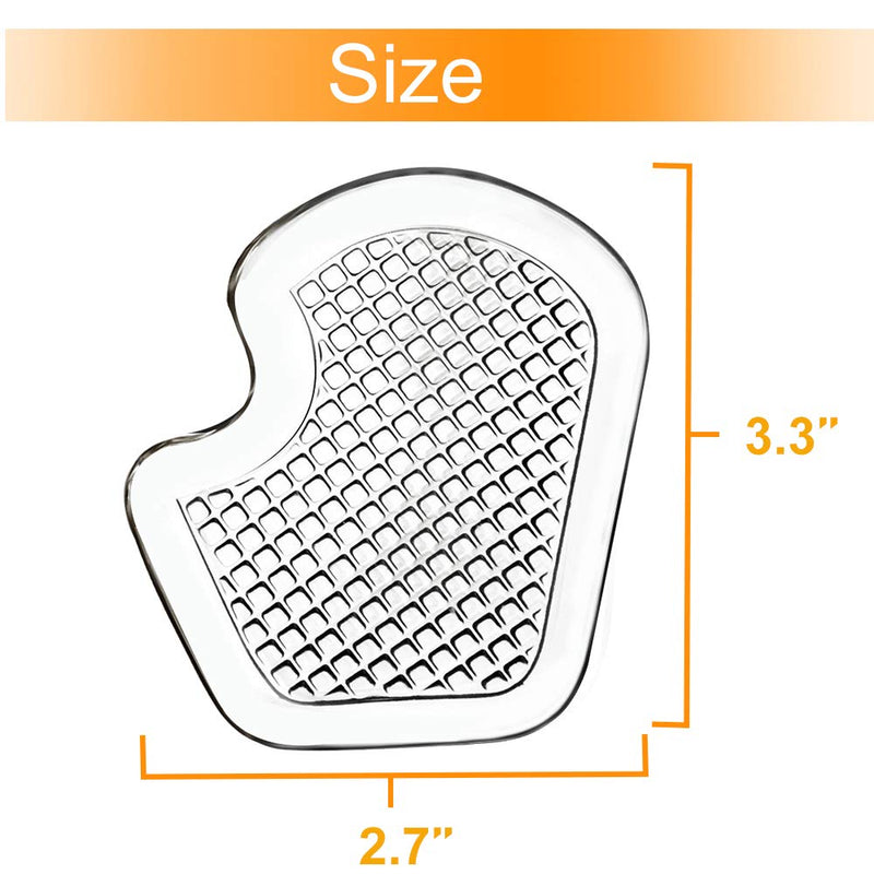 Metatarsal Pads 8 Count Gel Cushions, Ball of Foot Cushion Protect and Relieve Metatarsal, Sesamoid, Ball of Foot Pain - 4 Pairs