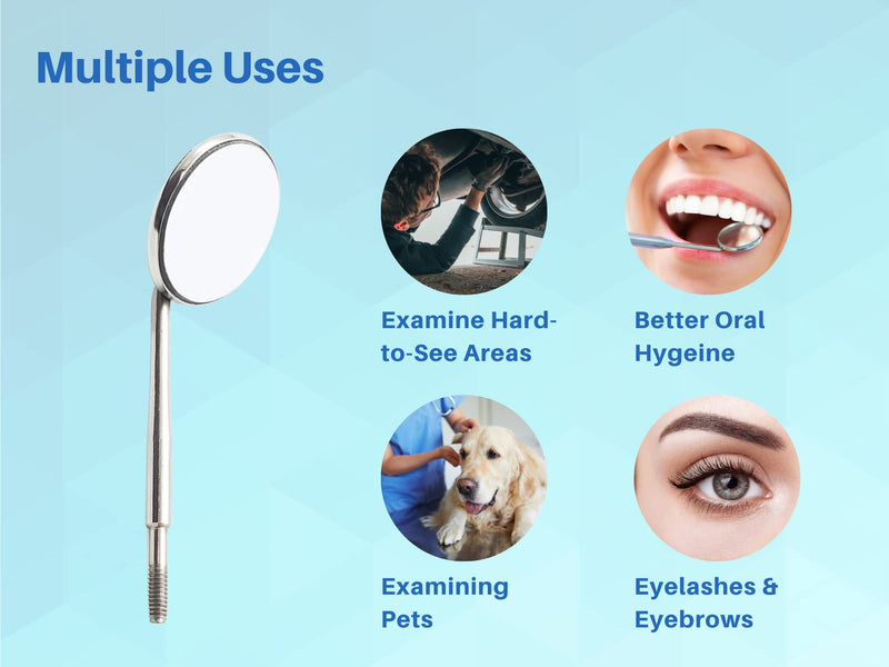 ARTMAN INSTRUMENTS Dental Mirror Tops – Set of 12 Cone Socket, Rhodium-Coated, Front Surface, Anti-Fog & Scratch-Resistant for Clear Reflection - BeesActive Australia