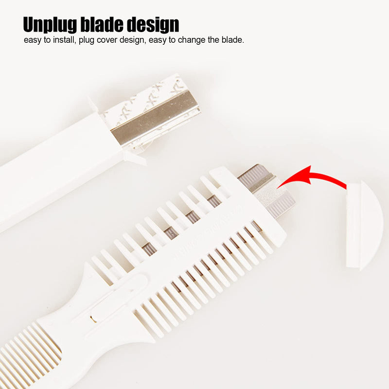 Horoper Dog Cat Hair Trimmer Pet Hair Trimmer Comb Grooming Razor Thinning Dog Cat Floating Hair Remover with 5 Blades - BeesActive Australia