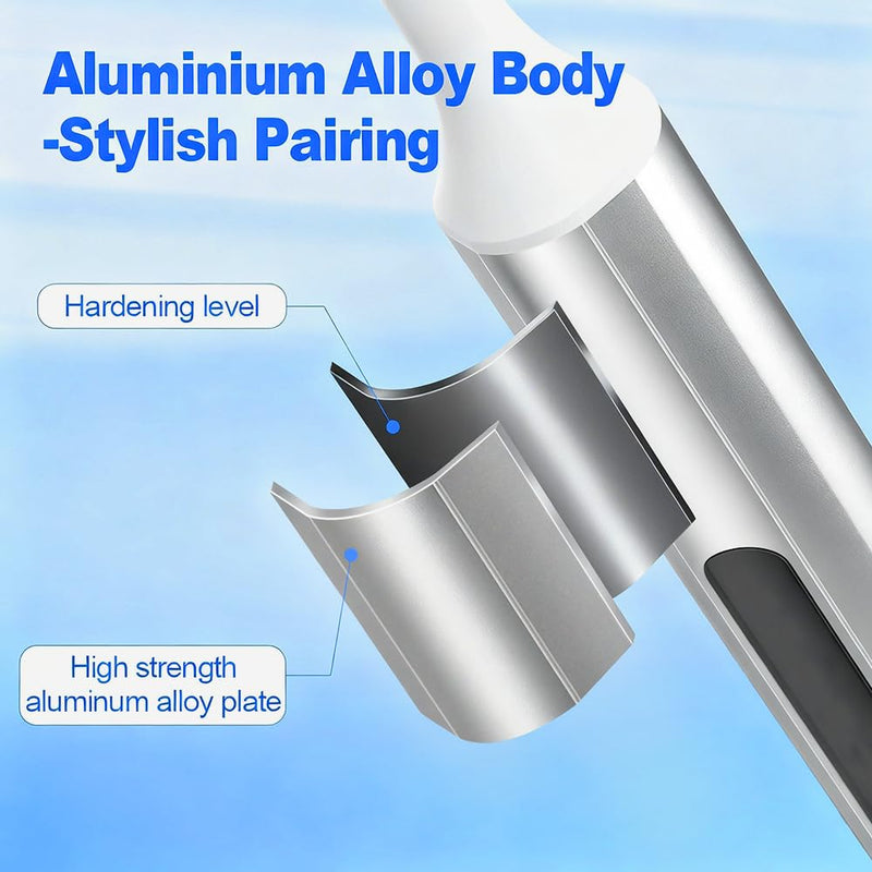 Home Tooth Polisher,Multi-Functional LED Tooth Polisher,Aluminum Alloy with Anti-Slip Texture,9 polishing Paste Units,USB Type-C Charging,6 Polished Accessories,Personal Portable Dental Care Tool - BeesActive Australia