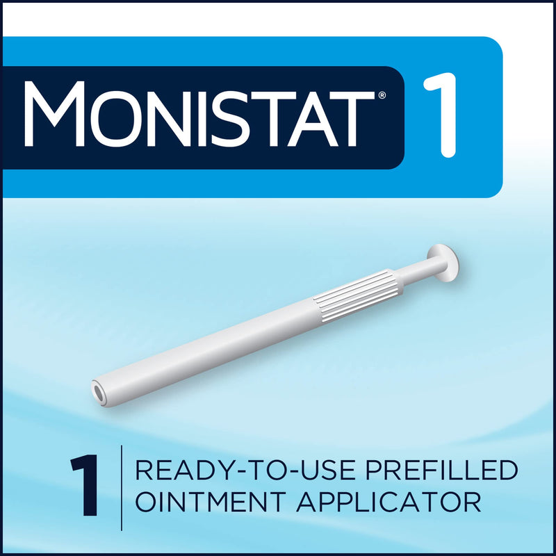Monistat 1 Day Yeast Infection Treatment for Women, 1 Prefilled Tioconazole Ointment Applicator, 1 Pack 1 Day Tioconazole Ointment - BeesActive Australia