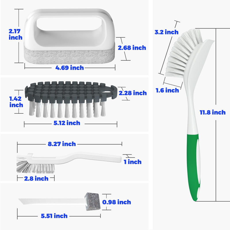 Holikme 5Pack Kitchen Cleaning Brush, Green - BeesActive Australia