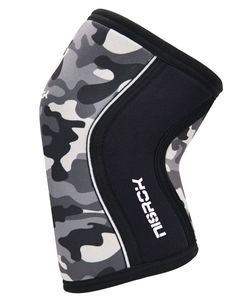 Knee Sleeves (1 Pair), 7mm Neoprene Compression Knee Braces, Great Support for Cross Training, Weightlifting, Powerlifting, Squats, Basketball and More Camo Gray Small - BeesActive Australia