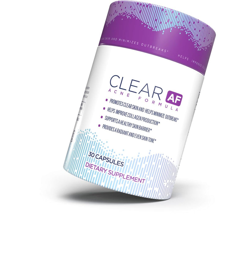 Clear Skin Supplement | Skin Barrier Hydration & Clear Complexion Support with Vegan Ceramides, Zinc, Vitamin D3, B6, Riboflavin & Thiamine | Vegan Capsules | 30-Day Supply