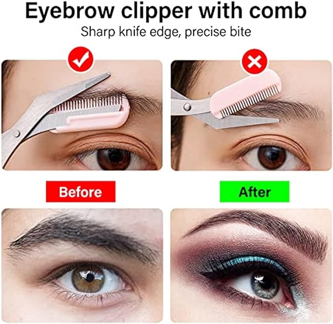 3 PCS Eyebrow Repair Beauty Tool Set with Comb Eyebrow Repair Scissors Professional Eyebrow Repair Scissors Stainless Steel Precision Eyebrow Repair Scissors Set for Men and Women Eyebrow Repair Tools -  Australia
