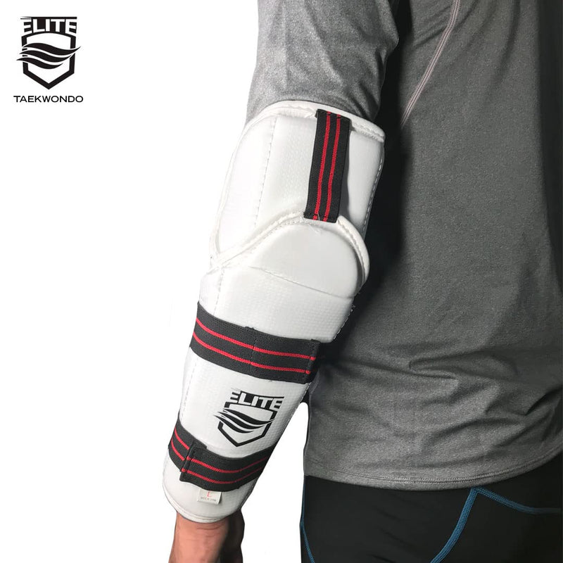ELITE – Taekwondo Forearm & Elbow Guard. Kids & Adults Sizes (TKD Protector) - Comfortable, Lightweight, & Protective Medium