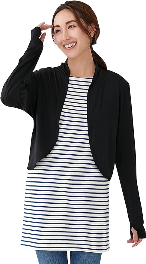 Lightly Worn UV Protection Bolero Black M-LL - BeesActive Australia
