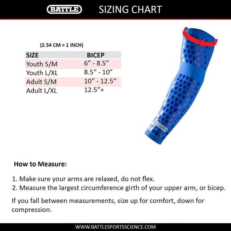 Battle Ultra-Stick Full Arm Sleeve ‚Äì Compression Support Sleeves with Ultra-Tack Grip ‚Äì Forearm and Elbow Protection, Single Pink Youth Small/Medium - BeesActive Australia