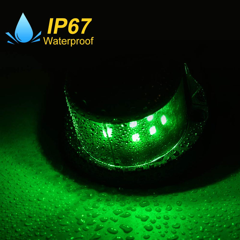 Boat Navigation Light Red and Green LED Marine Navigation Boat Bow Light for Pontoon and Small Boat (Silver) Silver