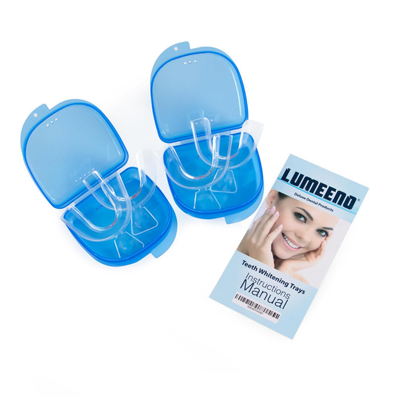 Teeth Whitening Trays 4 Pcs with 2 Travel Storage Cases BPA Free Moldable Trimmable Thin Mouth Trays Dental Tooth Whitener Bleaching Trays - BeesActive Australia