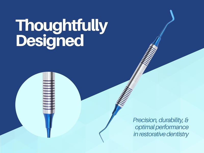 ARTMAN INSTRUMENTS 10 PCS Dental Composite Filling Plastic Instruments – Flat Ends Heidman Set for Restorative Dentistry, Filling and Contouring