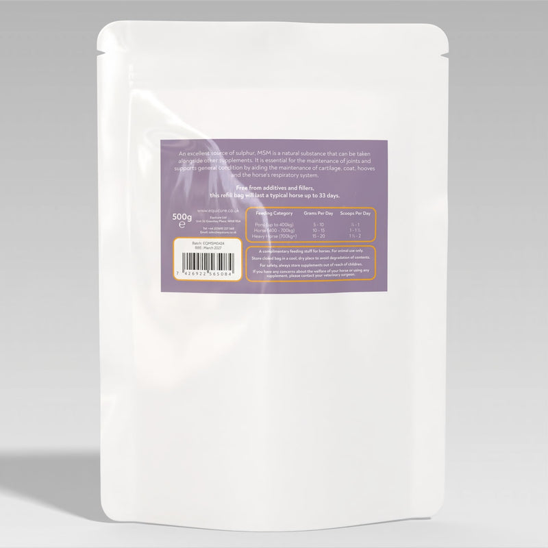 MSM Powder For Horse/Pony (500g) 500g