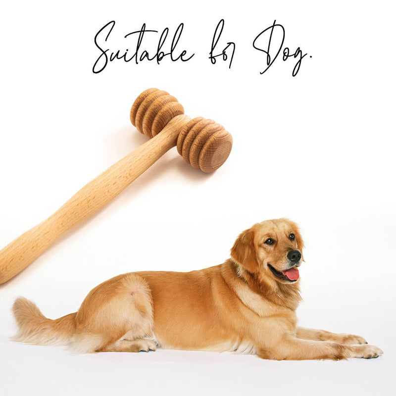 tuuli wooden massager for animals, massage roller for dogs, cats, horses, massage brush, short hair or long hair - BeesActive Australia