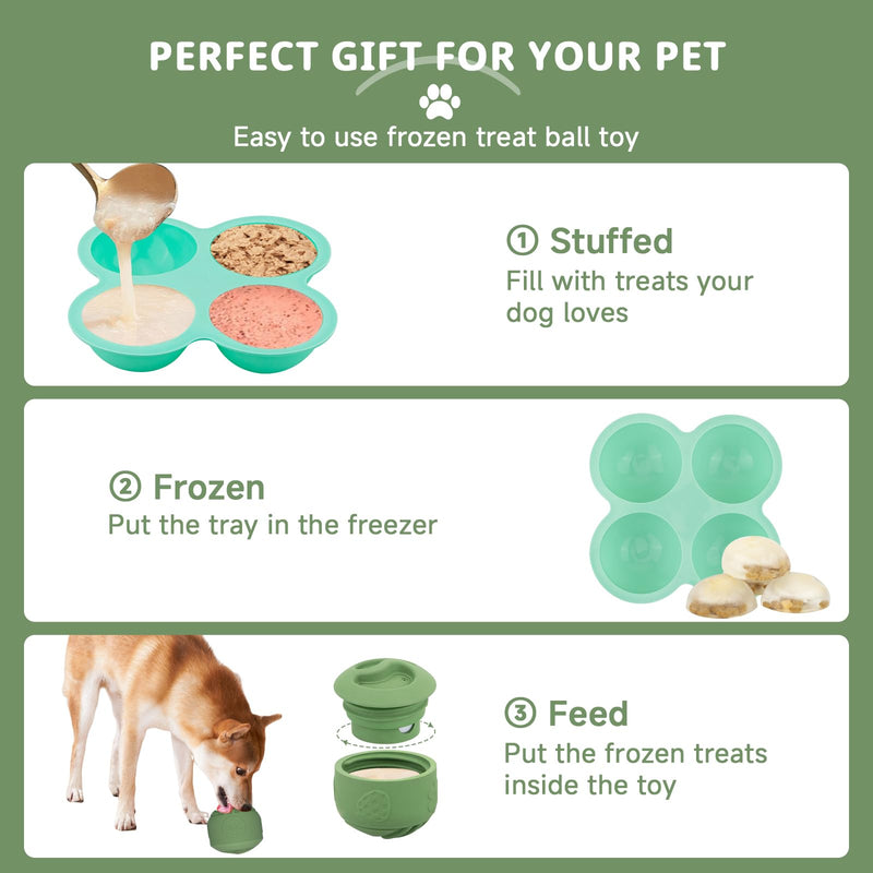 Durable Interactive Dog Toy, Treat Dispensing Large Chew Toys - Relieve Puppy Boredom, Consume Dog Energy, Sturdy Frozen Treat Toys for Aggressive Chewers - BeesActive Australia