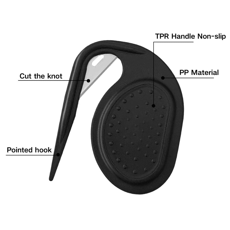 2Pcs Knotting Comb for Cats, Dog, Pet Knotting Comb De Knotting Comb for Dog Pet Hair Removal Tool Cat Dog Grooming Comb Knot Remover Cat Knotting Comb-Black Black-2Pcs - BeesActive Australia