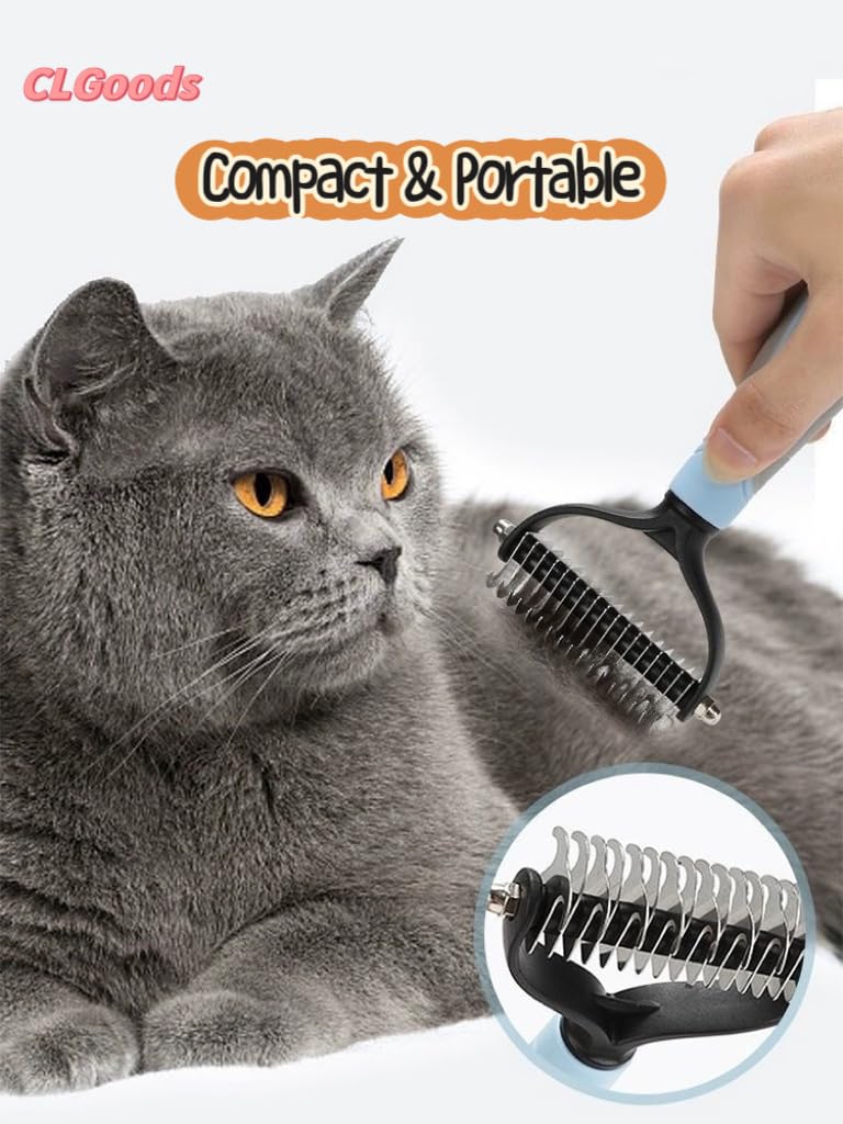 Pet Dual-Sided Dematting Comb，Pet Grooming Comb- Double Sided Shedding, Dog Comb，Pet Comb，Dog Comb for Shedding, Pet Comb - BeesActive Australia