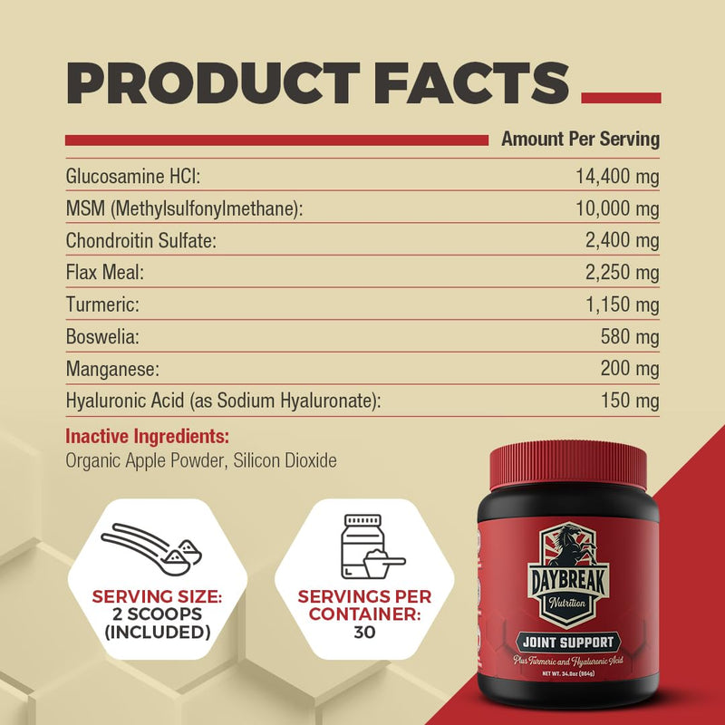 8 in 1 Maximum Strength Equine Joint Supplement - Joint Supplement for Horses - Glucosamine, MSM, Chondroitin, Turmeric, Hyaluronic Acid, Manganese, & Boswelia - 964g (30 Servings) 30 Servings - BeesActive Australia