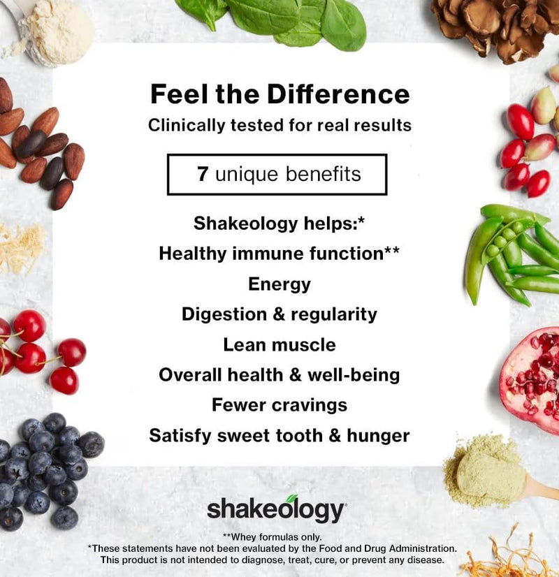 Shakeology Sampler Pack Whey Protein Powder - Superfood Protein Shake | Gluten free, probiotics for gut health, supergreens, adaptogens, vitamins, 16g plant protein per serving