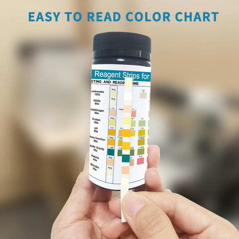 URS 9-in-1 Urine Test Strips 9 Parameters Testing UTI, Protein/Leukocytes/Nitrite/pH, 100 CT - BeesActive Australia