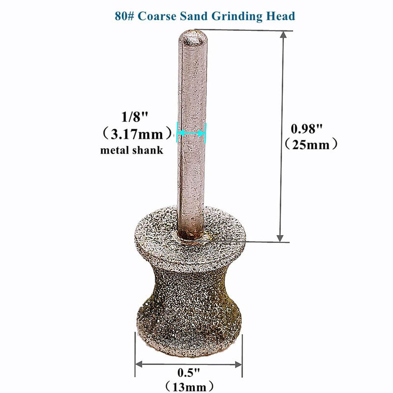 2 piece Diamond Nail Grinder Bit Compatible with Rotary Tools - Professional Pet Grooming Accessory Compatible with Dogs, Painless Claw Care Trimmer - BeesActive Australia