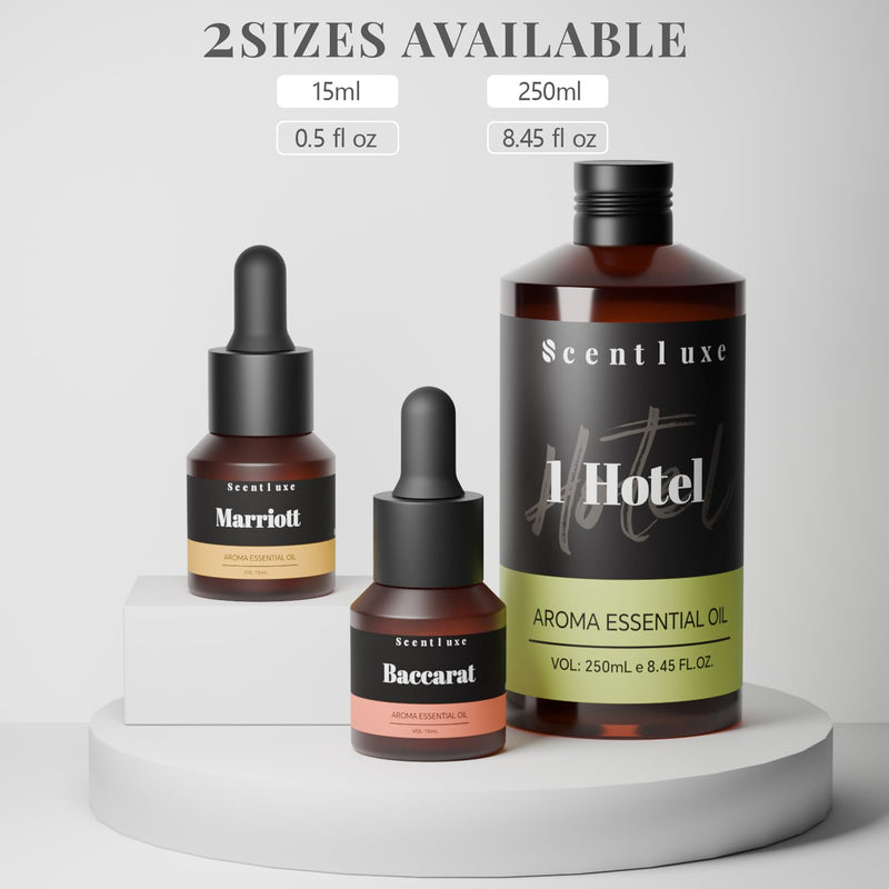 Hotel Diffuser Oil & Aroma Essential Oil Blend Luxury 1 Hotel Inspired Aromatherapy with Jasmine, Pink Pepper, Pineapple, Cedar & Amber for Ultrasonic Diffusers & Nebulizers - 8.45 fl oz, 250 mL 8.45 Fl Oz (Pack of 1) - BeesActive Australia