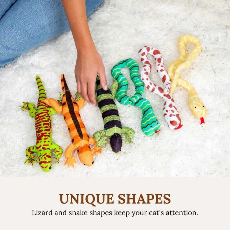 Cat Toys Catnip Toys for cats Cat Nip for Cats catnip toys for indoor cats Lizard Cat Toy Snake Cat Toy for Cats Interactive Cat Toy Cat Chew Toy Cat Chew Toys for indoor cats Kitty cat nip toys cat Bundle 10 - BeesActive Australia