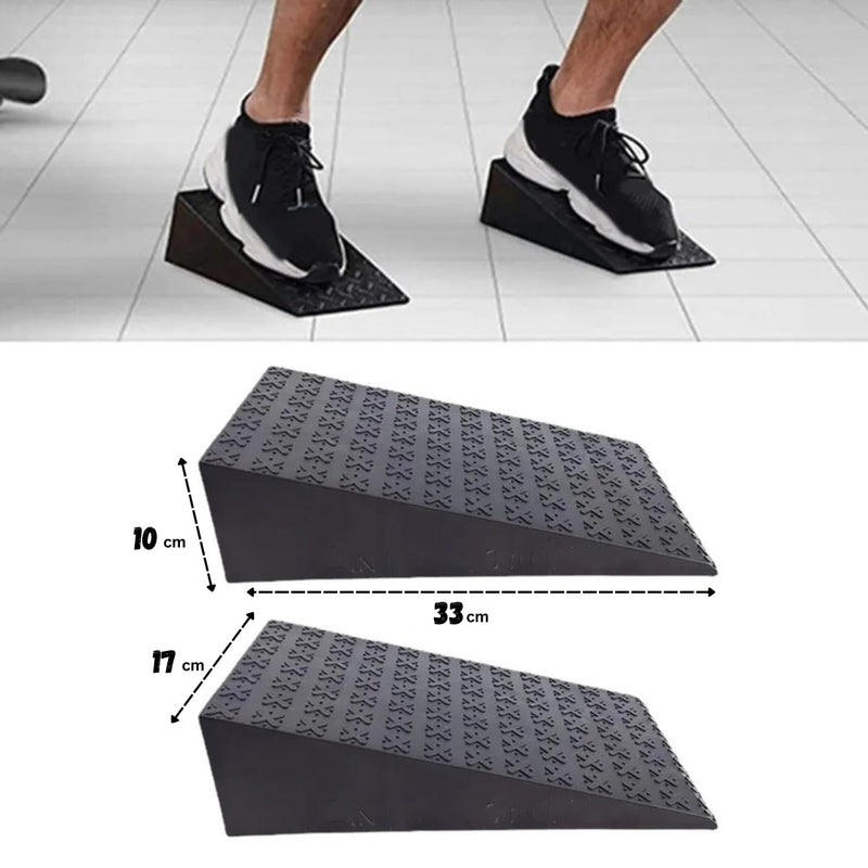 Deep Impact 2PCs Squat Wedge Block ‚Äì Adjustable Slant Board for Heel Elevated Squats, Calf Raises, Weightlifting, Deadlift Platform, Foot Exercise Ramp for Enhanced Mobility & Strength - BeesActive Australia