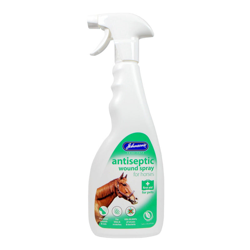 Johnsons Antiseptic Wound Spray for Horses 500ml - Hypochlorous, Fast Recovery, Antibacterial & Vegan