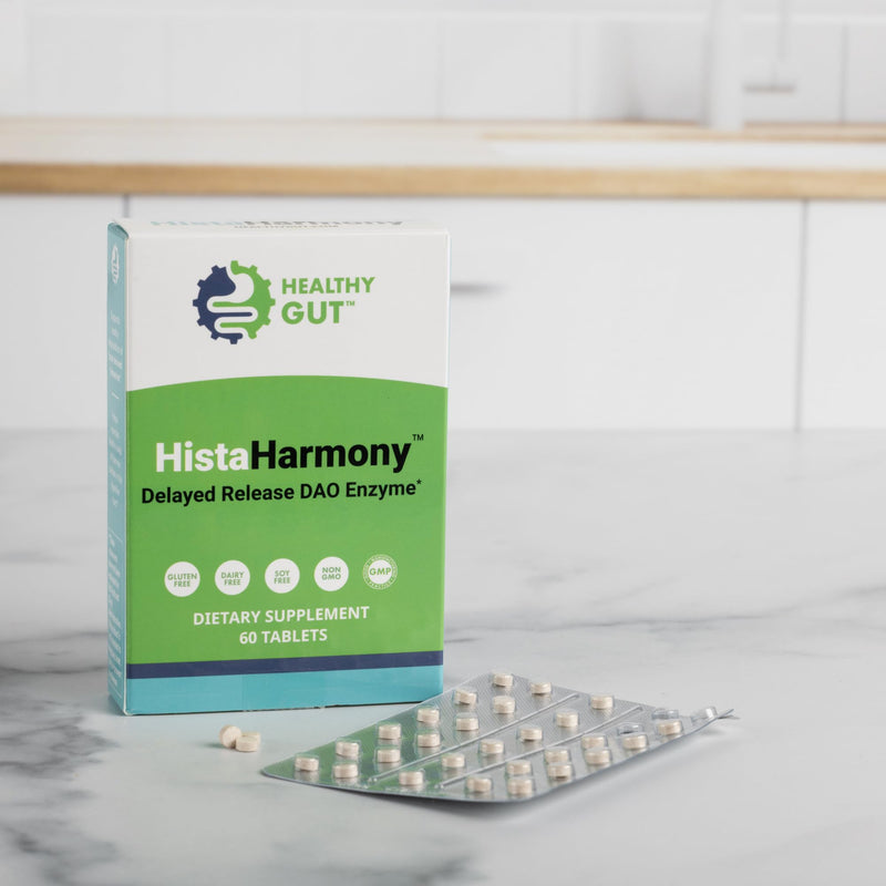 HistaHarmony | Delayed Release DAO Diamine Oxidase Histamine Support Enzyme | 30,000 HDU | 60 Servings - BeesActive Australia