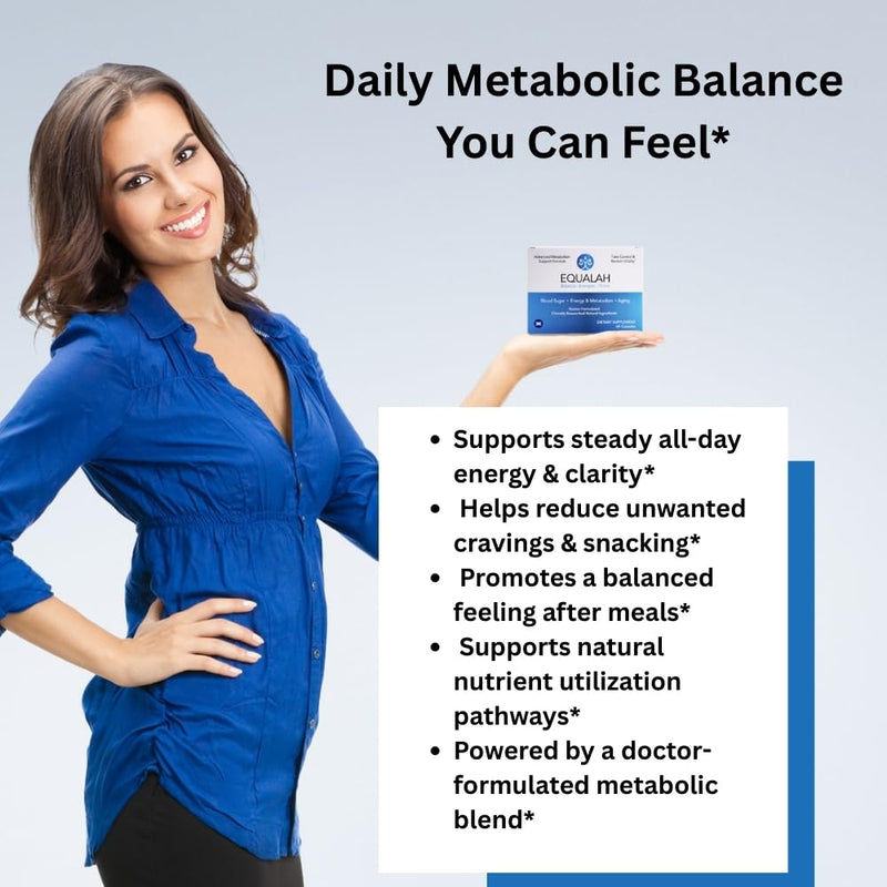 Xooma Equalah Daily Metabolic & Circulation Support – Clean Energy & Flow | Doctor-formulated with ALA | Chromium & Curcumin Nano-complex | Daily Nutrient processing Cell Health & Vitality
