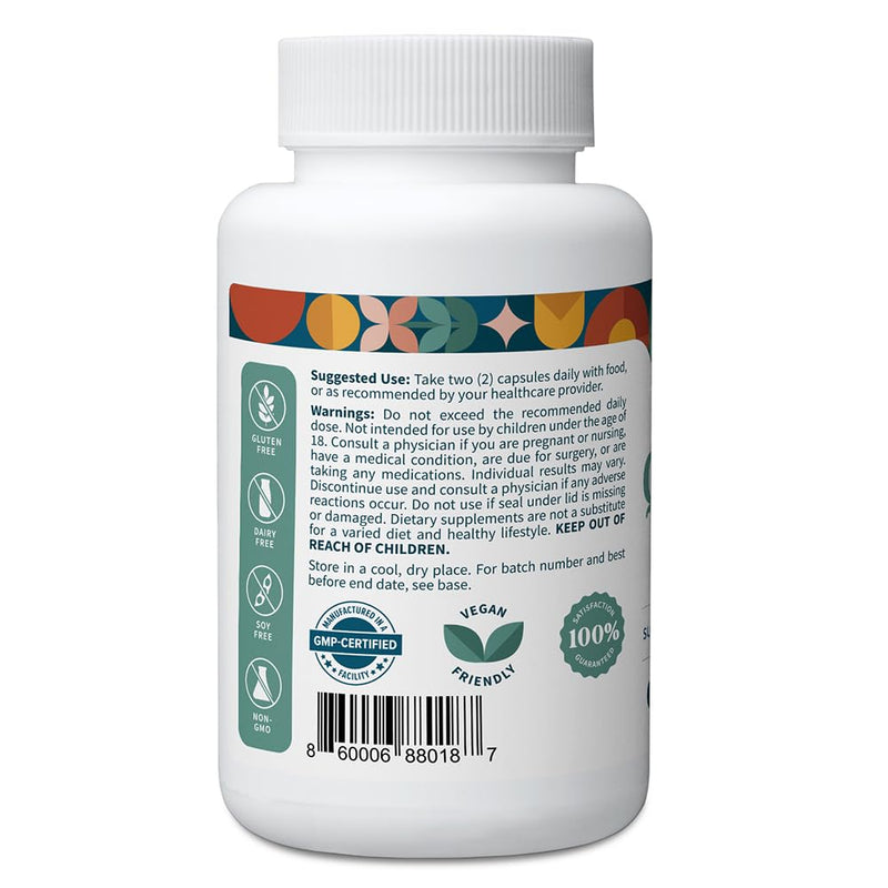 Pattern Wellness Quercetin Supplement – 120 Vegan Capsules | Bromelain – Immune Function & Cellular Health Support – Antioxidant & Whole Body Wellness 60 Count (Pack of 2)