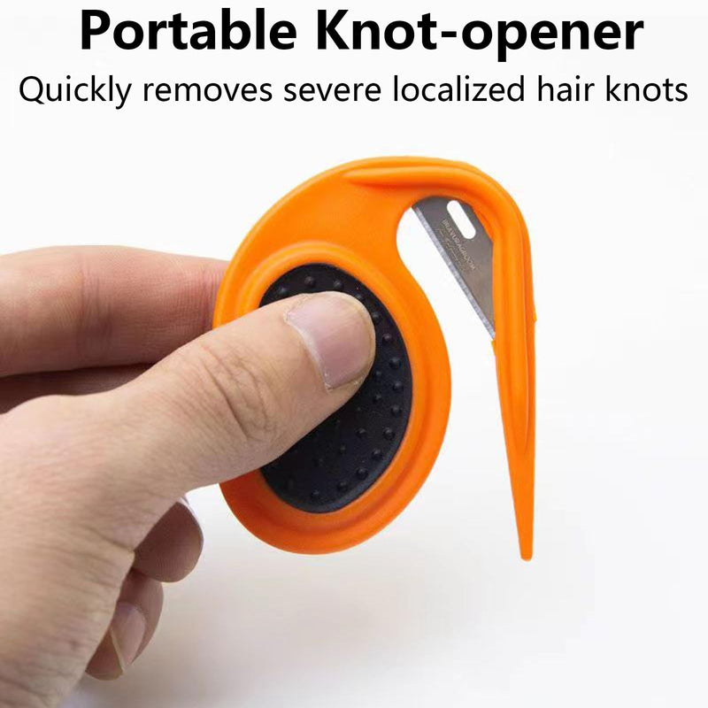 Knotting Comb for Cats and Dogs, Pet Knotting Comb for Medium to Long Hairs Removal, Pet Knotting Comb De Knotting Comb for Dog Pet Hair Removal Tool Cat Dog Grooming Comb Knot Remover,Orange Orange - BeesActive Australia