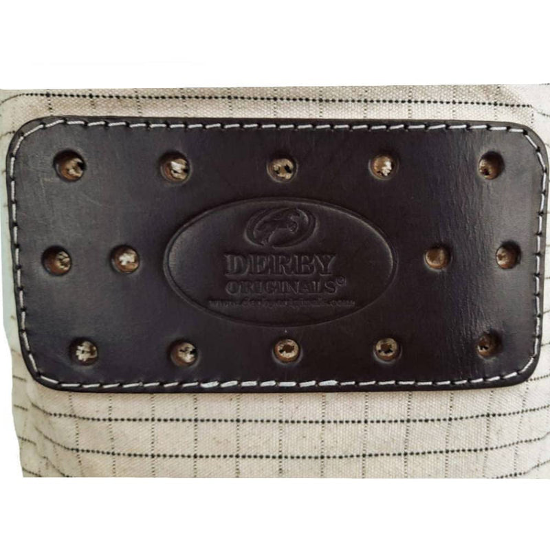 Derby Originals Ripstop 24 Oz Canvas Feed Bag with Padded Leather Crown Strap for Safety and No-Spill Flap Design Full Horse Royal Blue - BeesActive Australia