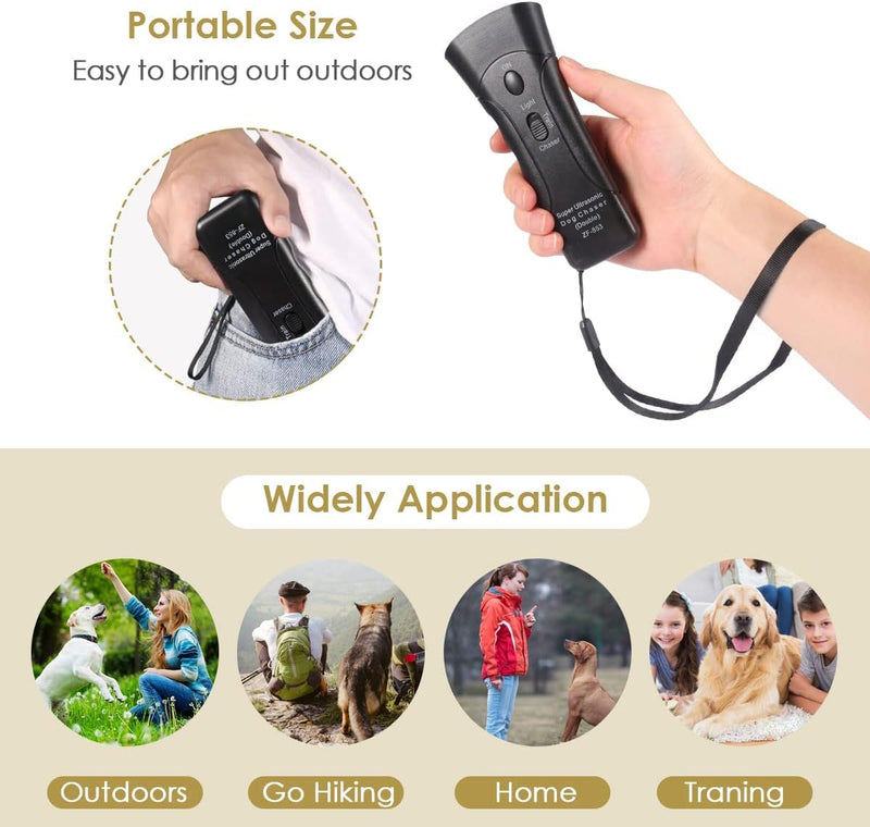 Green Turks Barx Buddy Dog Barking Deterrent Devices, Handheld Pet Gentle Trainer Device, Bark Control Indoor Outdoor Training Tool Grey - BeesActive Australia