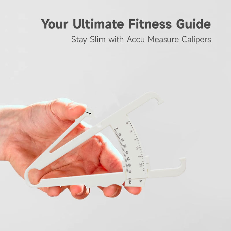 2 Pcs Fat Calipers Body Fat Handheld BMI Body Fat Measurement Tool Skinfold Caliper for Accurate Body Fat Measuring Ideal for Weight Loss and Fitness Body Fat Calipers for Men and Women - BeesActive Australia