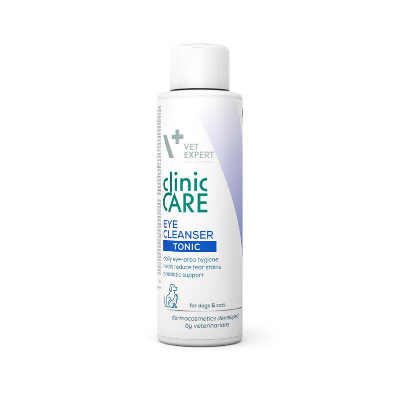 Vet Expert Eye Cleanser for Dogs and Cats – Specialist Eye Tonic for Excessive Tearing with Hyaluronic Acid, Lactic Acid, and Bearberry Extract – 100ml