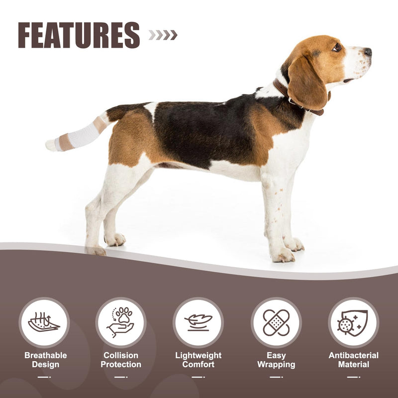 Dog Tail Protector Dog Ends Starter Pack Happy Tail Dressing Vet Wrap for Dog Cat Pet Animals - BeesActive Australia