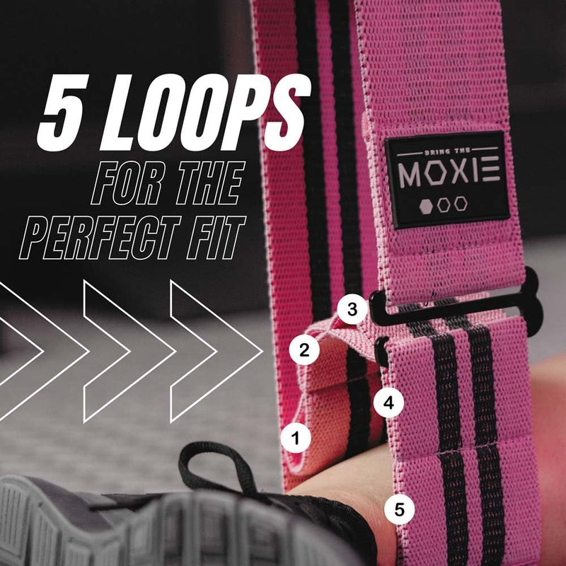 Adjustable Non-Slip Fabric Resistance Bands Set of 3 – Ideal for Legs, Glutes, and Full Body Workouts – Premium Fitness Bands for Women & Men – Bring The Moxie