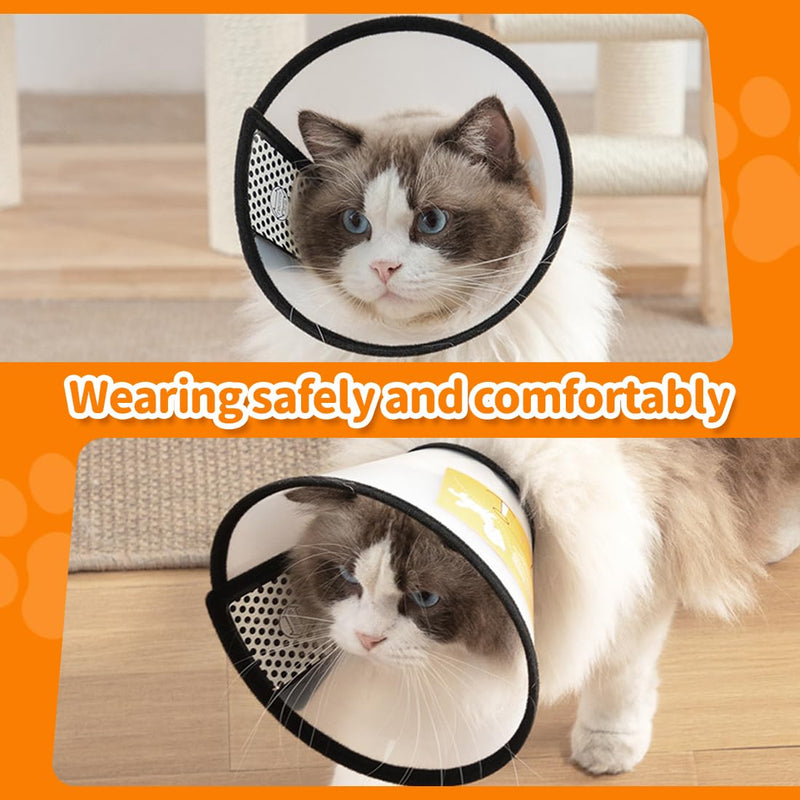 ZXUPOI 1 Neck Collar for Pets Pets Plastic Elizabethan Plastic Elizabethan Collar Soft Cat Protective Collar Lightweight Elizabethan Collar for Kittens Puppies XS (15-18CM) - BeesActive Australia