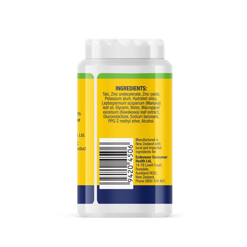 Gran's Remedy Shoe Deodorizer and Foot Powder for Smelly Feet - Effective Shoe Odor Eliminator in Travel Size - Absorbs Sweat and Moisture for Shoes and Feet - Unscented Unscented Shaker